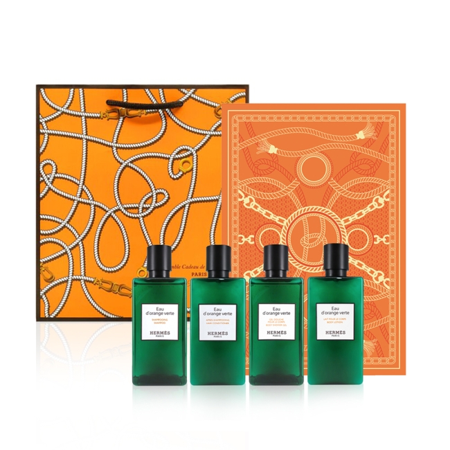 [에르메스] 헤어&바디 트래블 킷 4종세트_에르메스 쇼핑백 증정