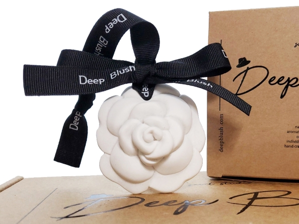 딥블러쉬 차량용 석고방향제 까멜리아 + 리필오일10ml