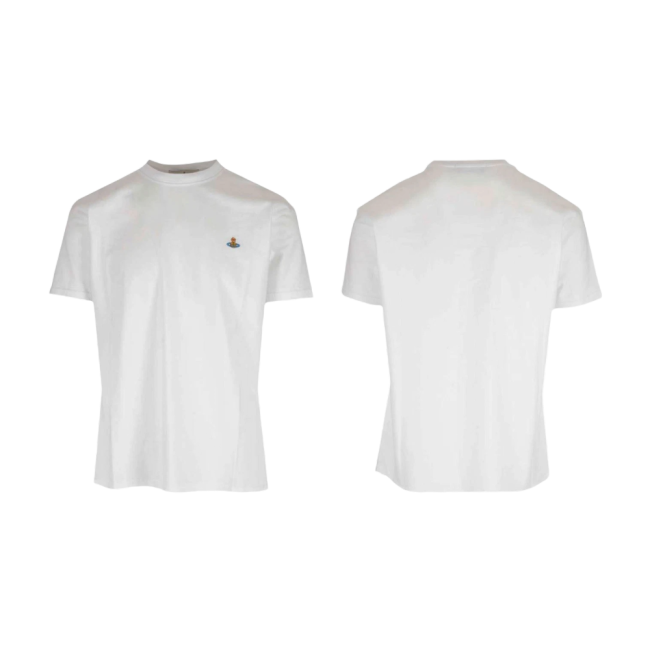 비비안 웨스트우드 클래식 로고 티셔츠 화이트 3G010013J001MA401