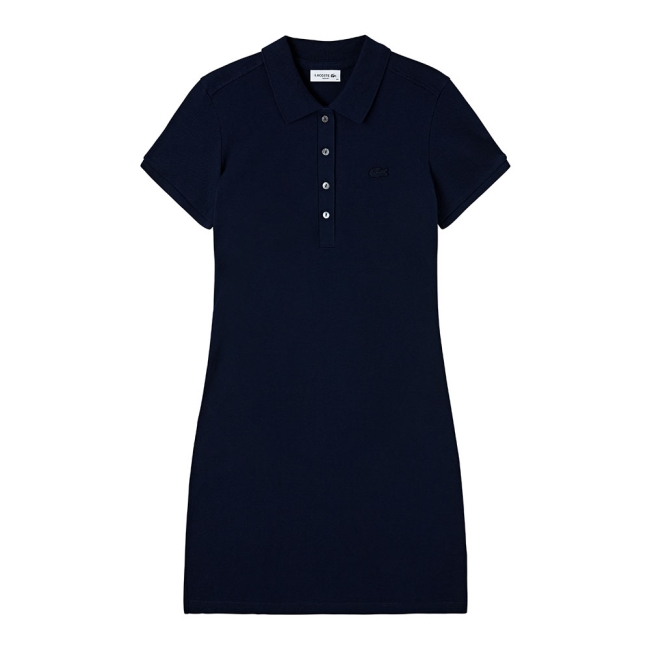 라코스테 여성 슬림핏 미니 피케 폴로 드레스