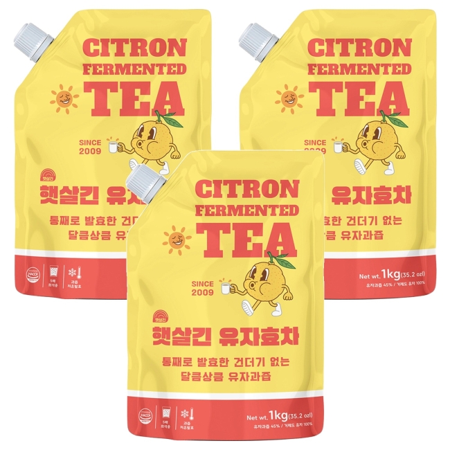 국내산 거제 유자효차 1kg x 1팩