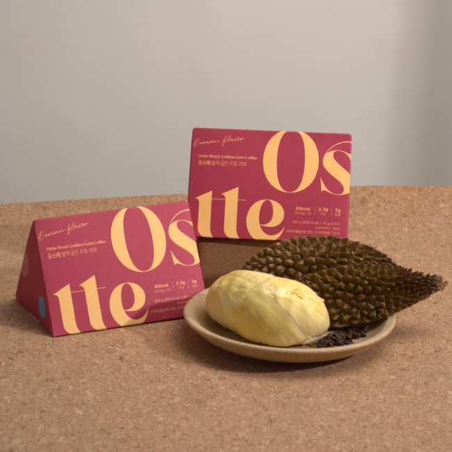오스떼 블랙 골든 키토커피 두리안 버터맛 커피(15g x 10ea)