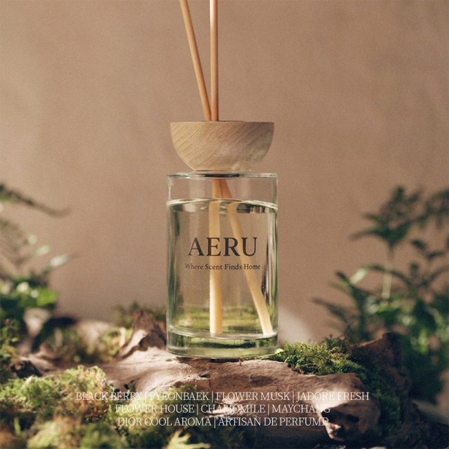 AERU 에이루 프리미엄 천연 실내 디퓨저 차량용 선물세트 200ml 집들이선물 인테리어