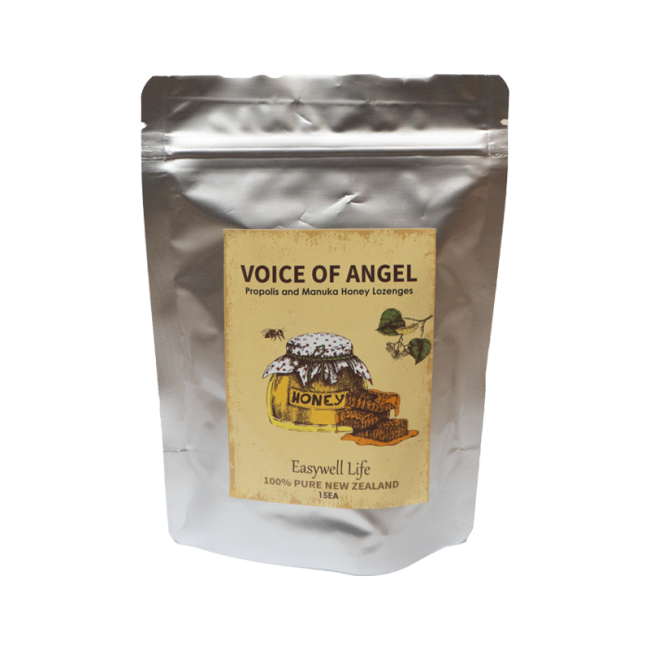 이지웰 라이프 뉴질랜드 프로폴리스 앤 마누카 허니 로랜지 캔디 15개 