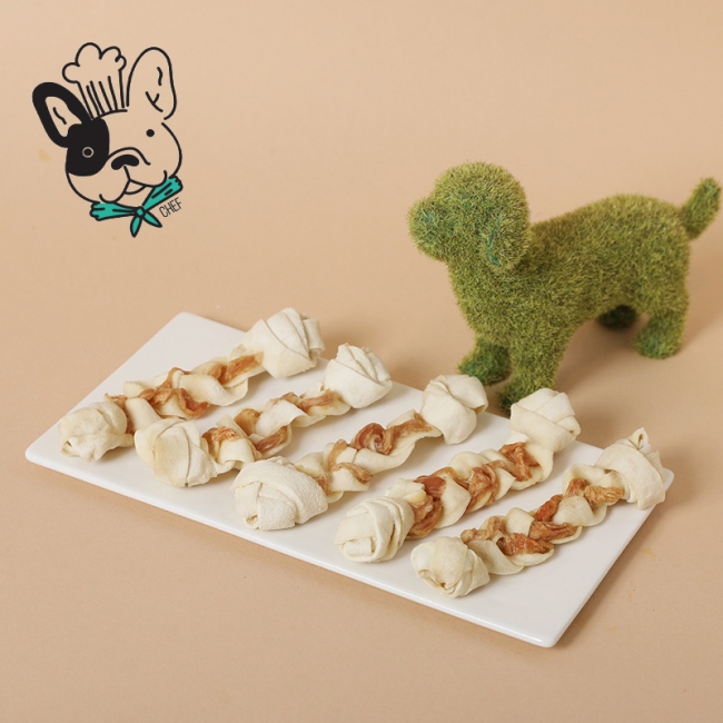 [멍든램지] 애견 수제 꽈배기딱딱이껌 10g 2개