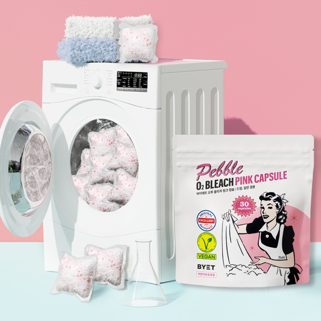 바이에트 페블 오투 블리치 핑크 캡슐 30pcs * 2pack  (BYET pebble O2 bleach PINK capsule)