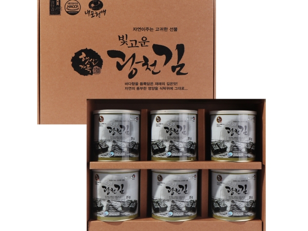 광천김 캔김 셋트 25g x 6캔