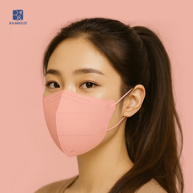 비앤브리즈 KF94 마스크 중형 핑크 1000매 (1박스)
