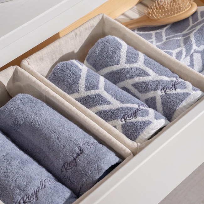 로얄베르겐 프리미엄 뱀부타올 먼지없는 고급 수건 페이스타올 1P 다이아샤인 그레이 1P