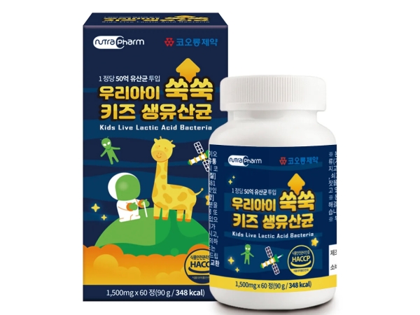 코오롱제약 우리아이 쑥쑥 키즈 생유산균 90g (1500mg X 60정)