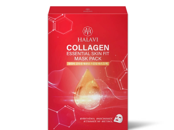 할라비 콜라겐 에센셜 스킨핏 마스크팩 HALAVI Collagen Essential Skin Fit Mask Pack