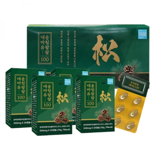 송침팔팔 대마유100 - 120캡슐(500mg x 30캡슐 x 4팩)