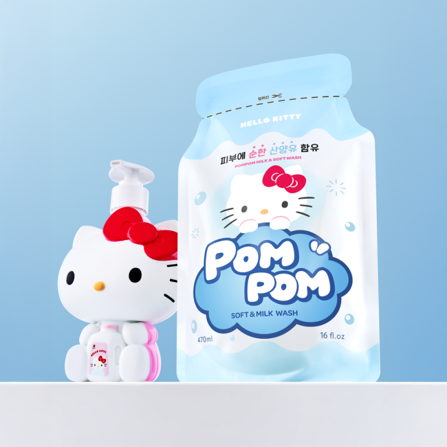 [폼폼] 산양유 단백질 워시 470ml (+헬로키티 디스펜서)