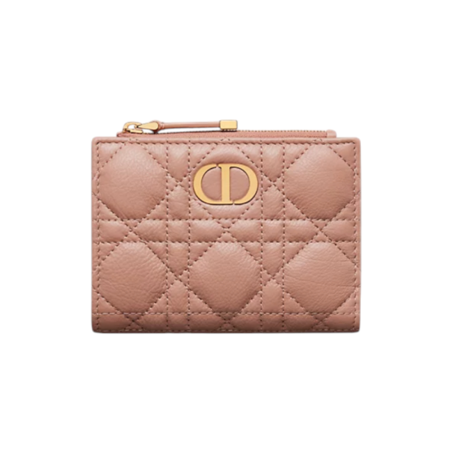 디올 카로 달리아 지갑 로즈 벤트 서플 반지갑 S5173UWHCM49P
