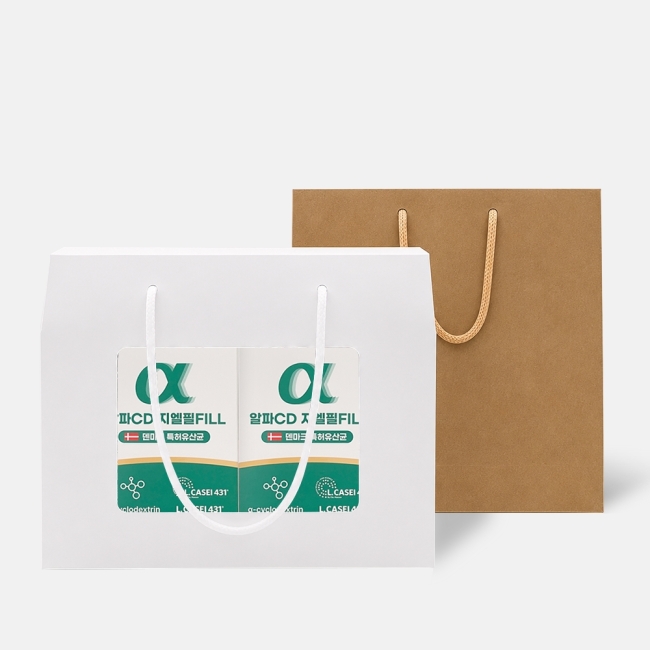 선물세트 알파CD 지엘필FILL 덴마크 특허유산균 3g x 15포 2박스 선물박스