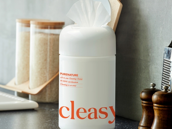 클이지 살균 세정 찌든때 기름때 클리너 청소용 물티슈 180매