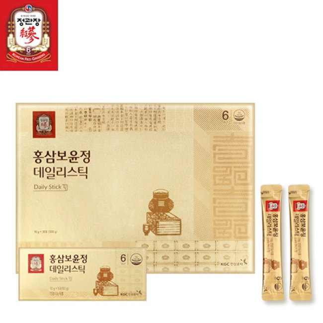 [정관장]  홍삼보윤정 데일리스틱 10g*30포_쇼핑백 증정