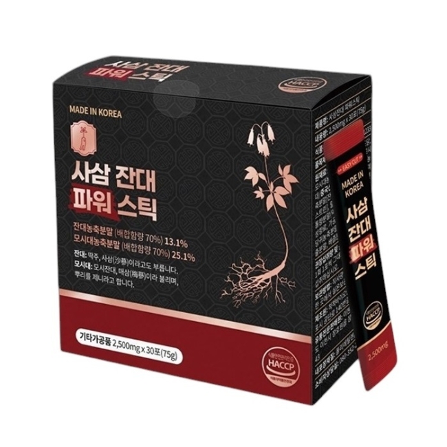 사삼잔대 파워스틱 2.5g x 30포 1박스