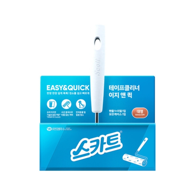 스카트 테이프클리너 이지앤퀵 대형 번들 핸들1+리필1