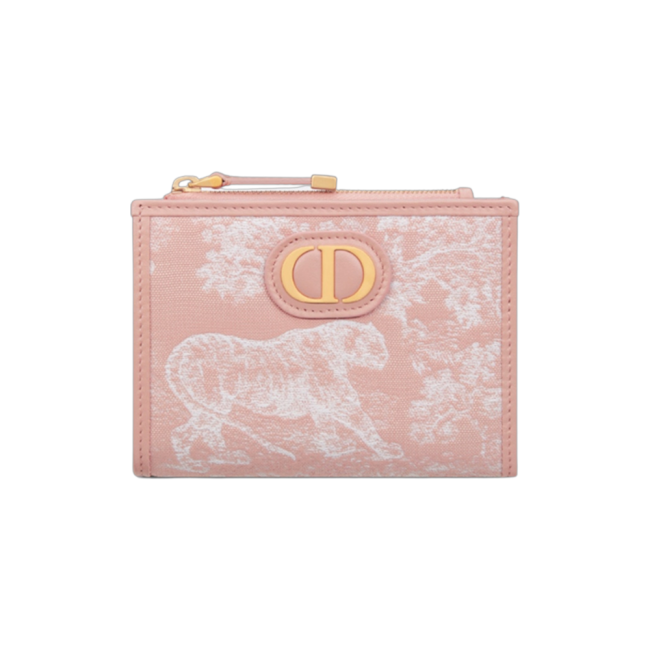 디올 30 몽테뉴 달리아 지갑 핑크 리버스 자카드 S2197UNJRM912