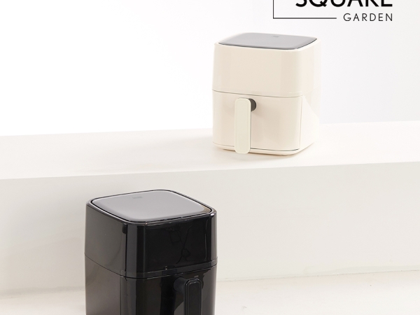 스퀘어가든 큐브 3L 에어프라이어 (블랙/아이보리)
