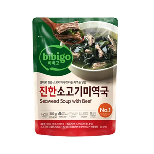 비비고 진한소고기 미역국 500g