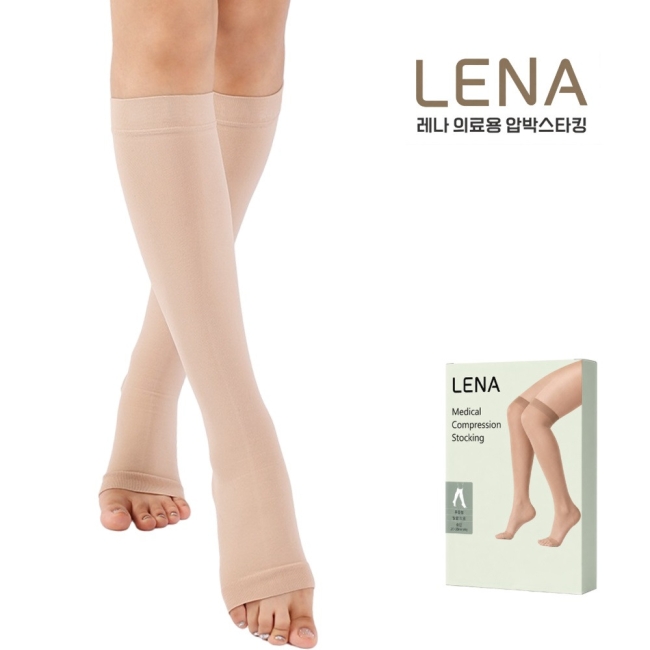 LENA 레나 의료용 압박스타킹 압박밴드 임산부 간호사 승무원 의료기기 무릎형/허벅지형/종아리형
