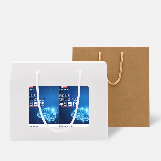 선물세트 덴플락 장건강엔 덴마크생유산균 두뇌엔PS 2.5g x 15포 2박스 선물박스