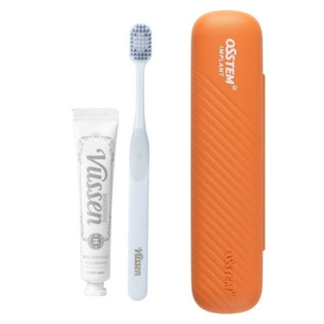 [오스템 뷰센]  양치키트_미니치약x더블와이드칫솔1p(색상랜덤)_(10세트)