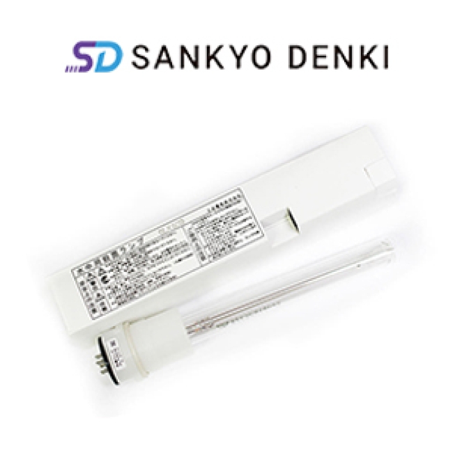 UVC GLK8CQ 8W 산쿄자외선 살균용 이중관 살균램프 수중용 수처리 수족관 물탱크