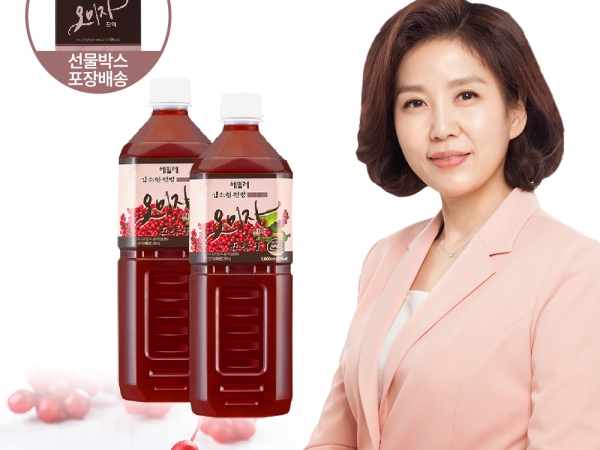 특가 김소형원방 오미자진액 2병 1L x 2병(2병 1박스 선물용 포장박스에 배송)