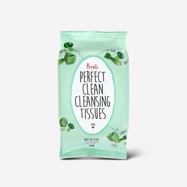 (롯데면세점판매상품) [프레티] 퍼펙트 클린 데일리 클렌징 티슈 30매_(60개)