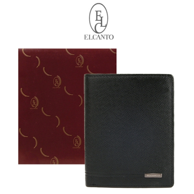 [엘칸토]  남성용 소가죽 중지갑