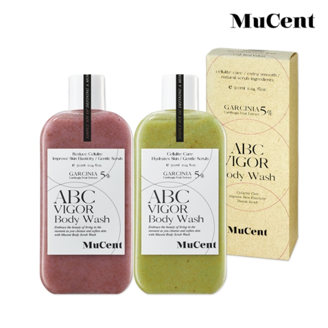 [백화점판매용] [뮤센트X양쥐언니]  뮤센트 ABC 비거 바디워시300ml 2종세트_전용선물박스 증정
