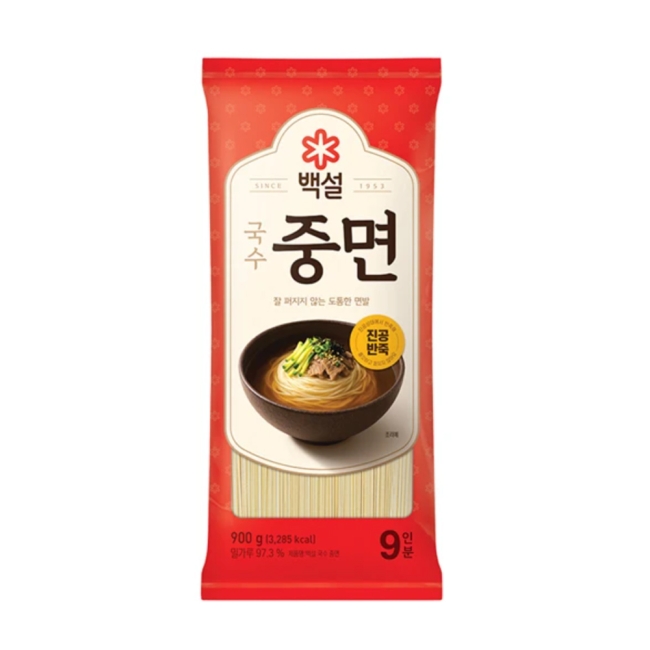 CJ 백설 국수 중면 900g