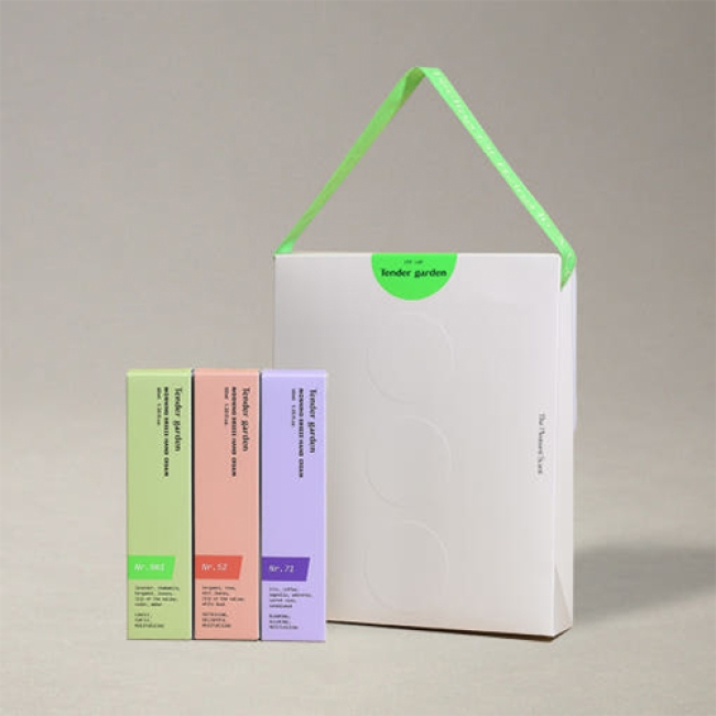 (백화점판매용) [텐더가든] 모닝브리즈 핸드크림 3종 선물 세트_(10개)_전용선물박스 증정