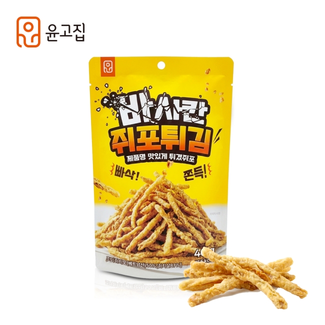 [윤고집] 바사칸 쥐포튀김 40g 택1