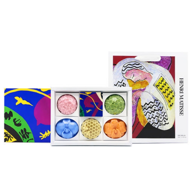 (일본히트상품) [새라새]  프리미엄 비누 선물세트_앙리마티스5P_쇼핑백 증정_(10세트)