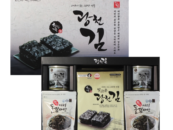 광천김 자반선물셋트 전장김 20g x 5봉+자반김 35g x 4봉+캔김 25g x 2캔