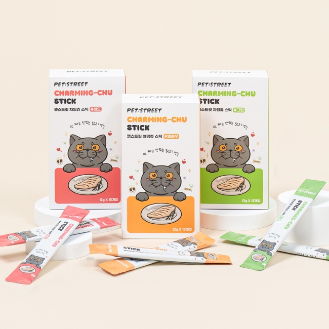 펫스트릿 차밍츄 스틱 3종 ( 180g x 3EA )