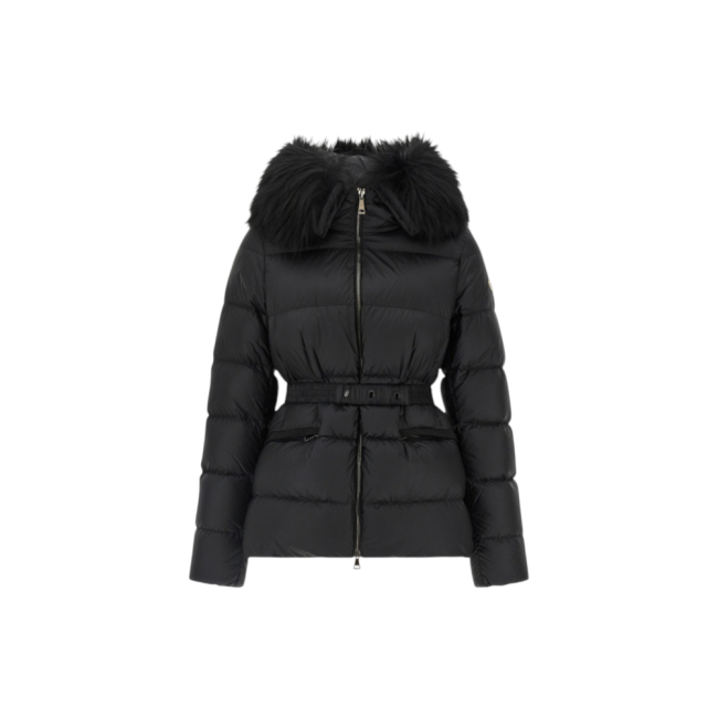 몽클레르 보에드 후드 시어링 트리밍 쇼트 다운 자켓 블랙 25FW K20931A00099595FE999