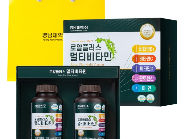 경남제약 로얄플러스멀티비타민 + 쇼핑백 900mg x 60정 x 2병