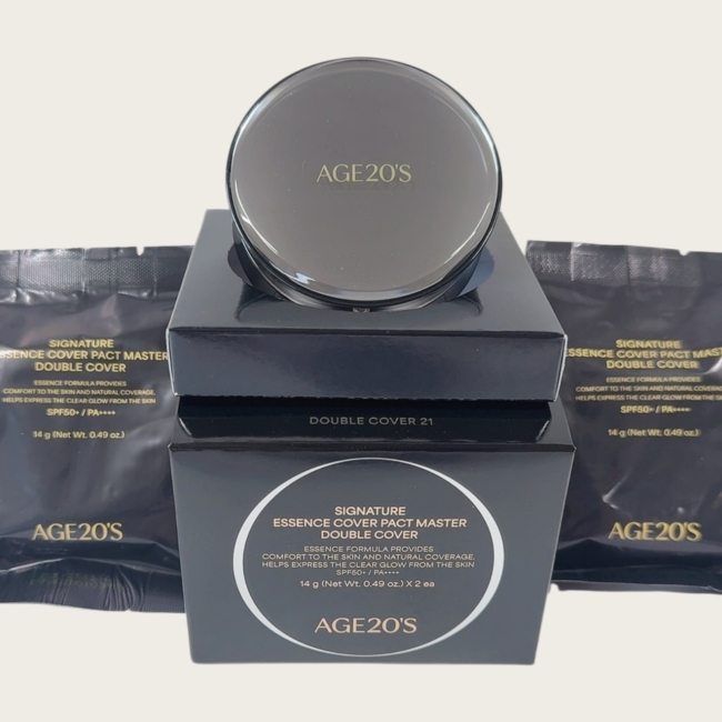 에이지투웨니스 시그니처 에센스 커버 팩트 인텐스 더블 커버21호 케이스 + 리필 14g 2p 세트