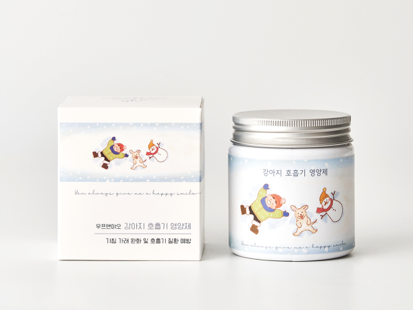 우프앤먀오 강아지 호흡기 영양제 60g