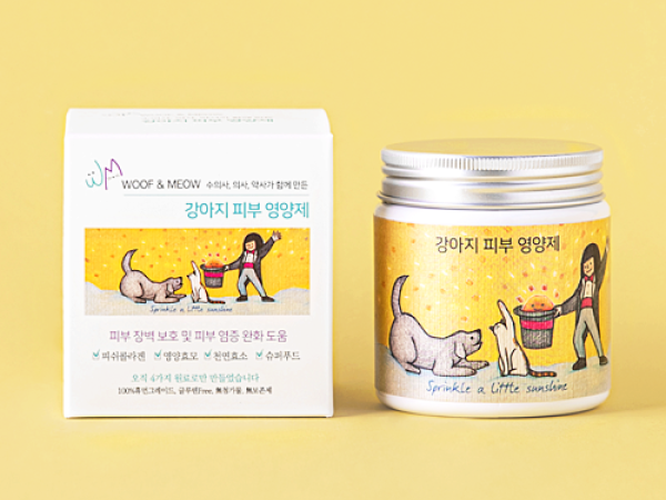 우프앤먀오 강아지 피부 영양제 60g