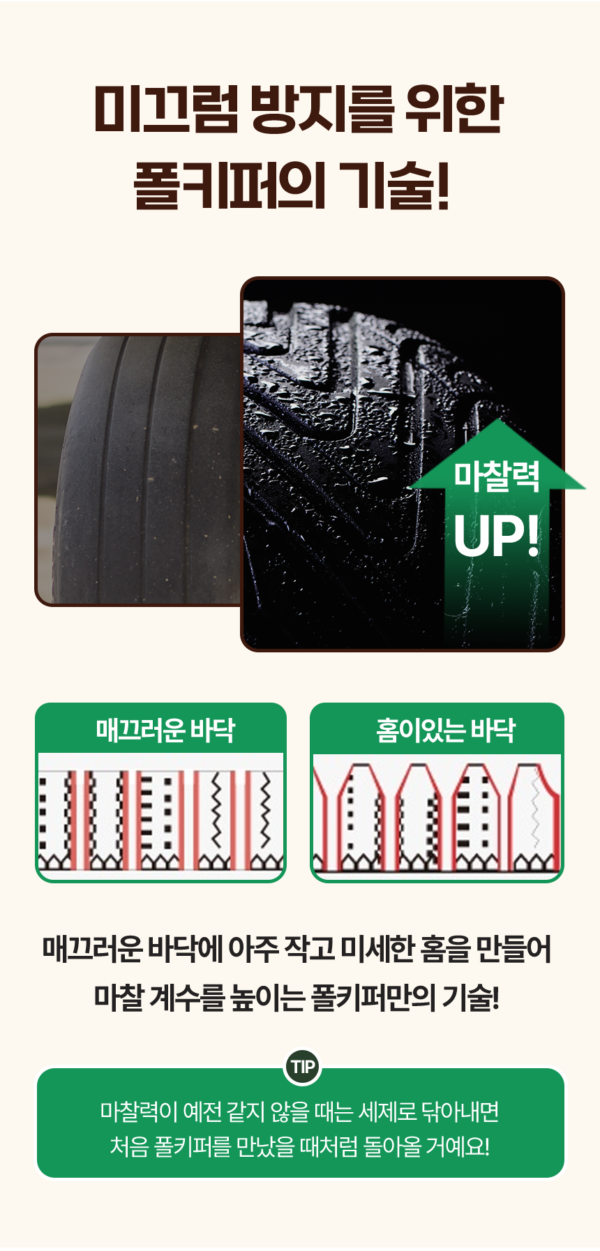폴키퍼 욕실 화장실 주방 현관 바닥 논슬립 미끄럼 방지 젤타입 300g